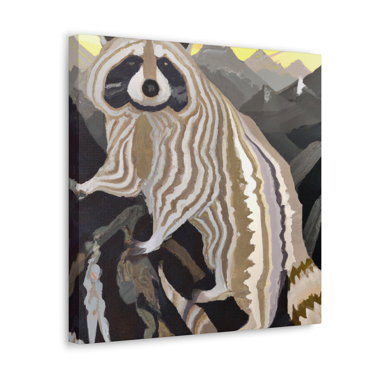 "Raccoon in Deco Style" - Canvas