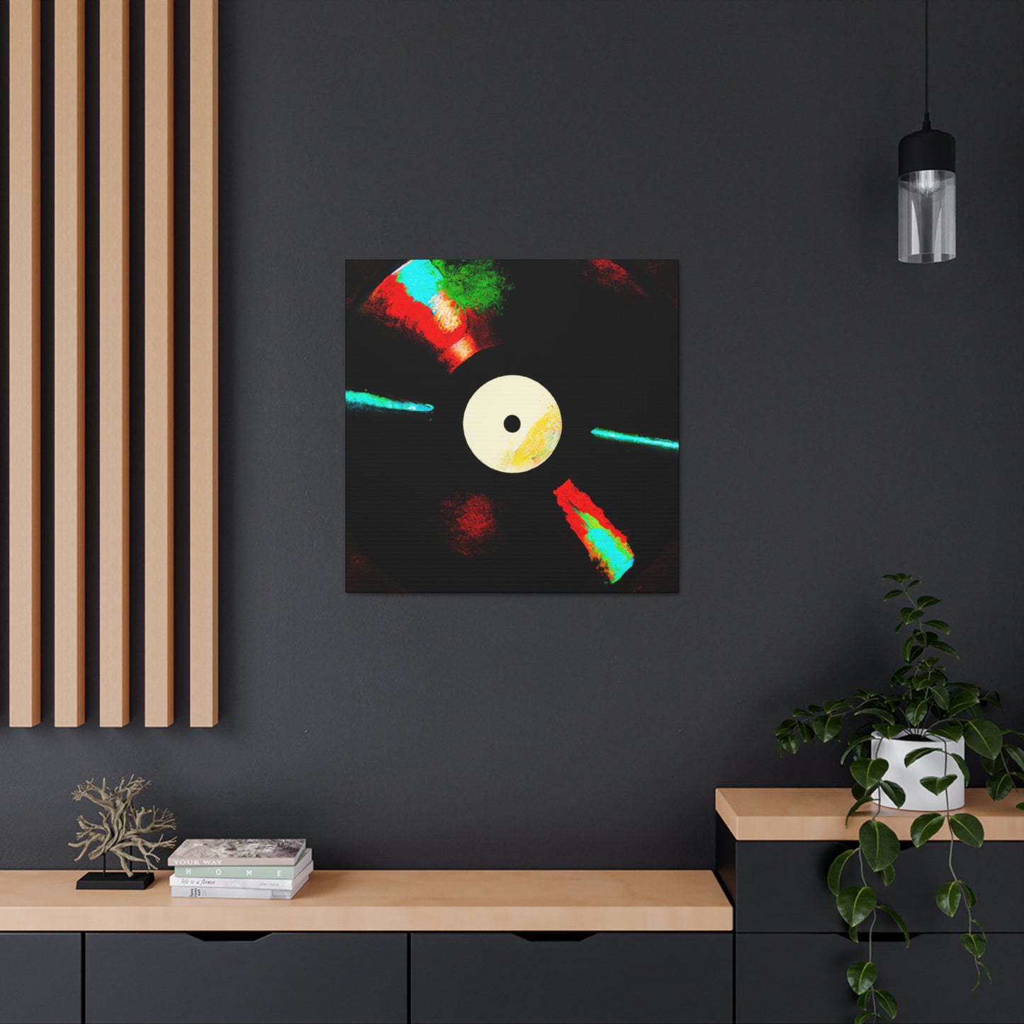 "Vinyl Record Symphony" - Canvas