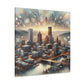 Serenity Amidst Cityscape - Canvas