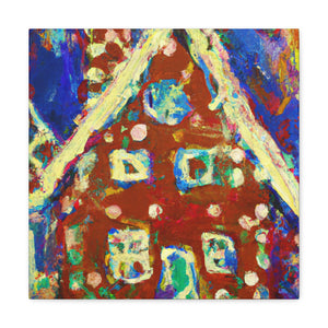 Gingerbread House Delight - Canvas