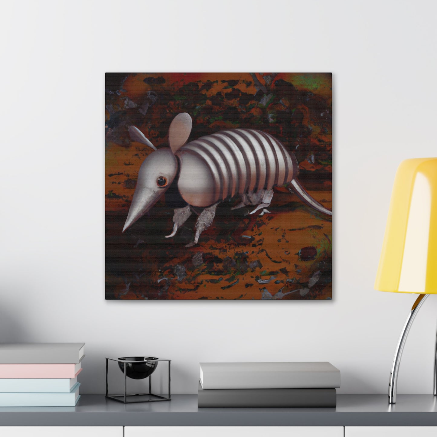 Armadillo In Sunset - Canvas