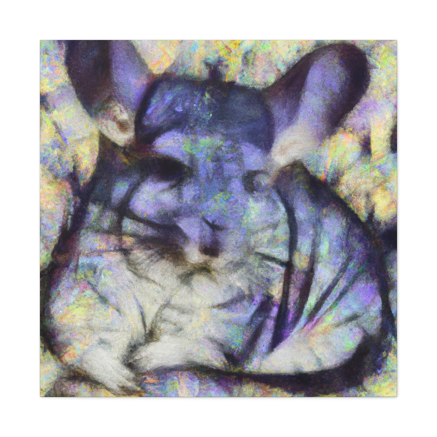 Chinchilla's Whimsical Dance - Canvas