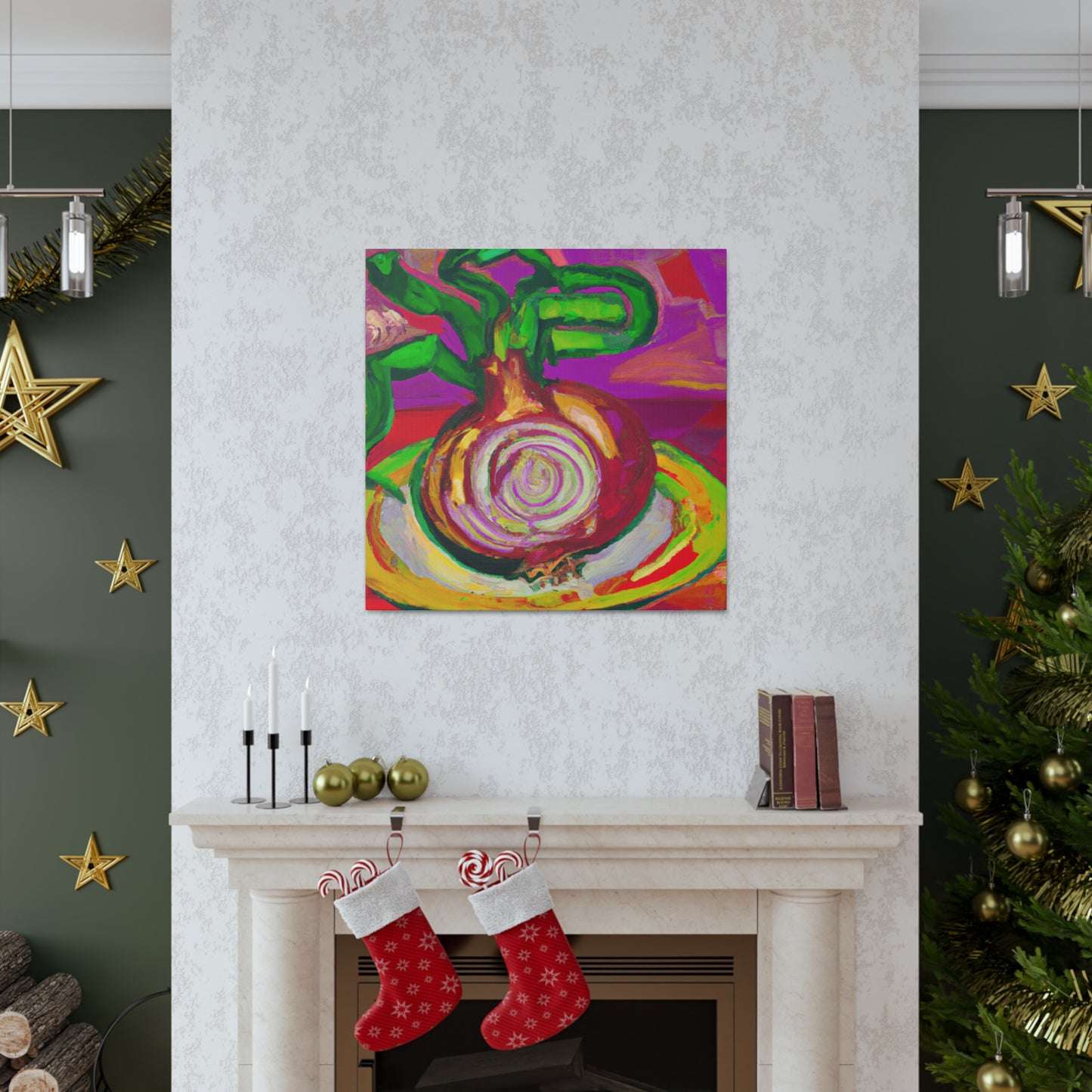 "Onion Fauvist Splendor" - Canvas