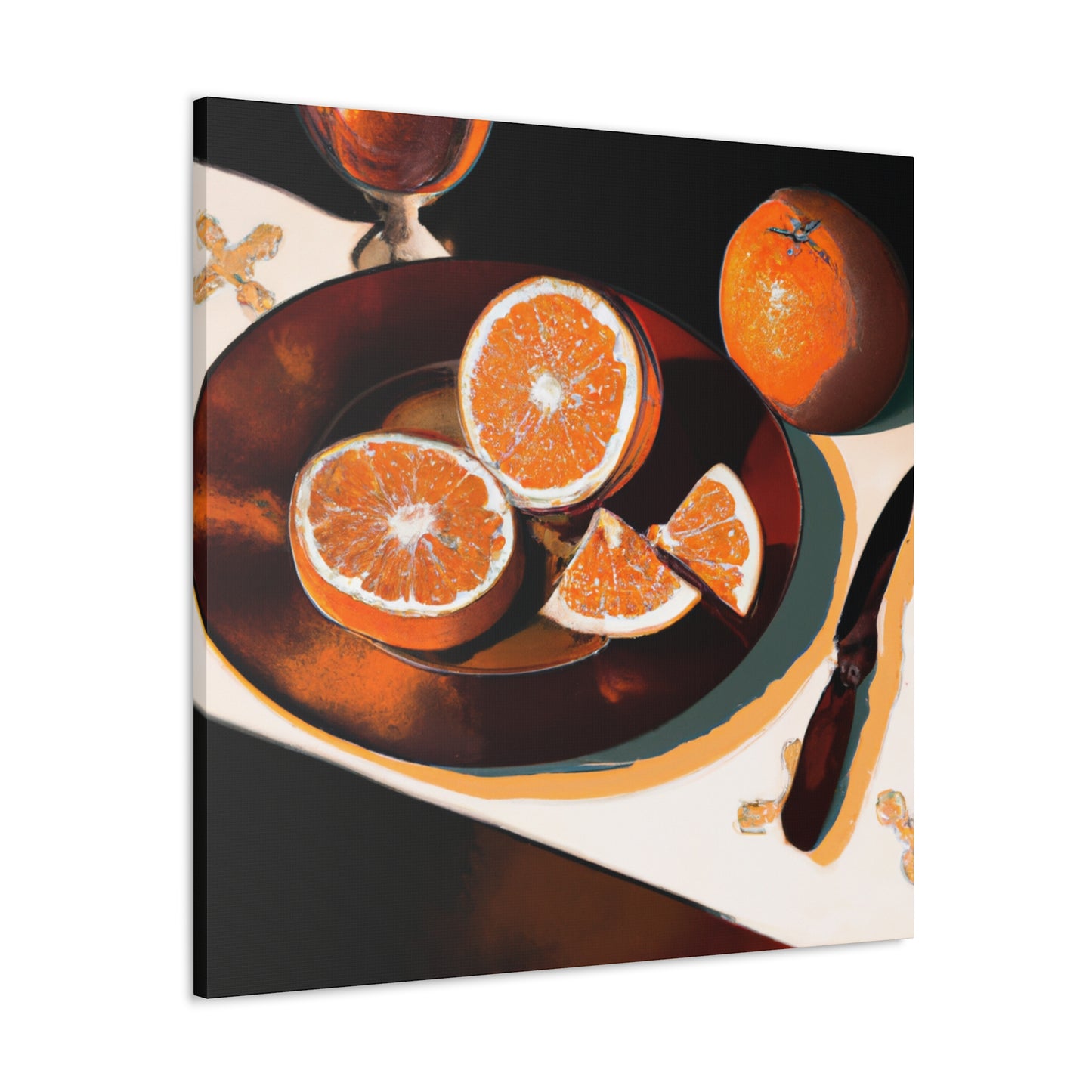 Orange Grandeur Neoclassic - Canvas