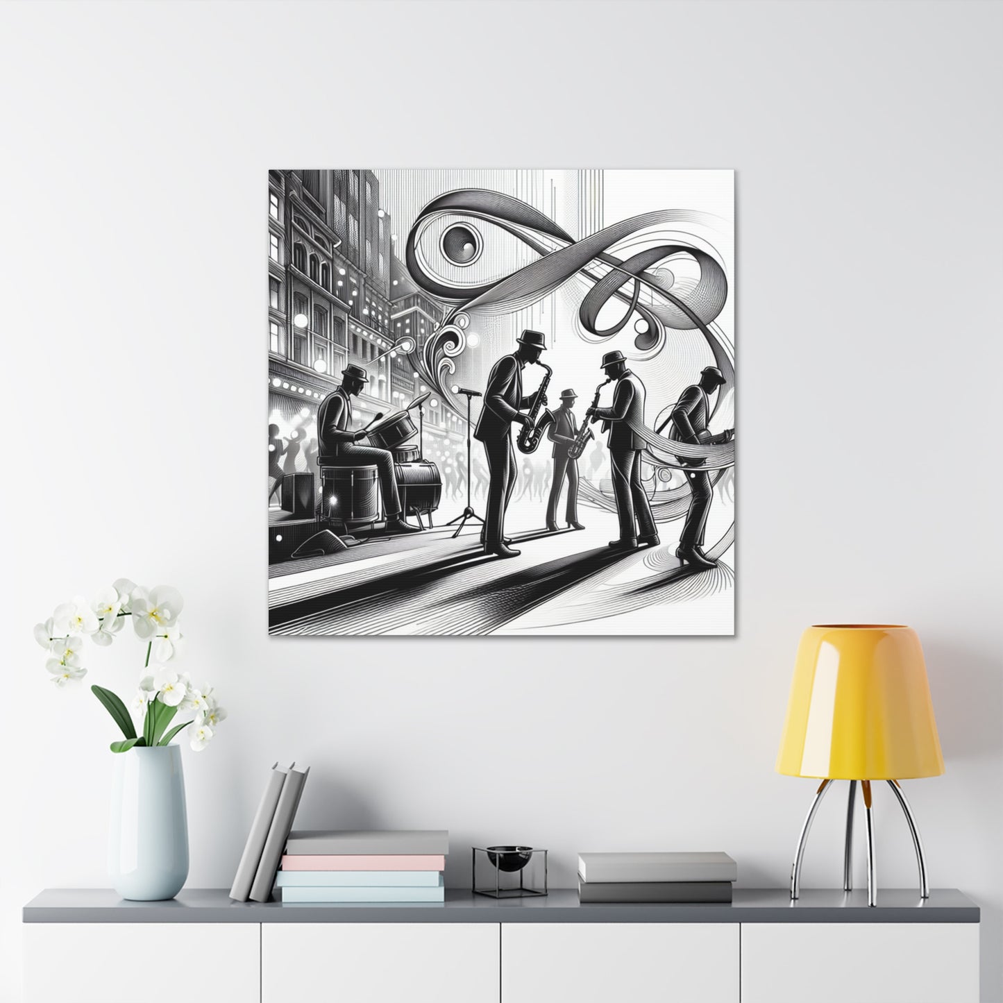 "Vibrant Musical Melodies" - Canvas