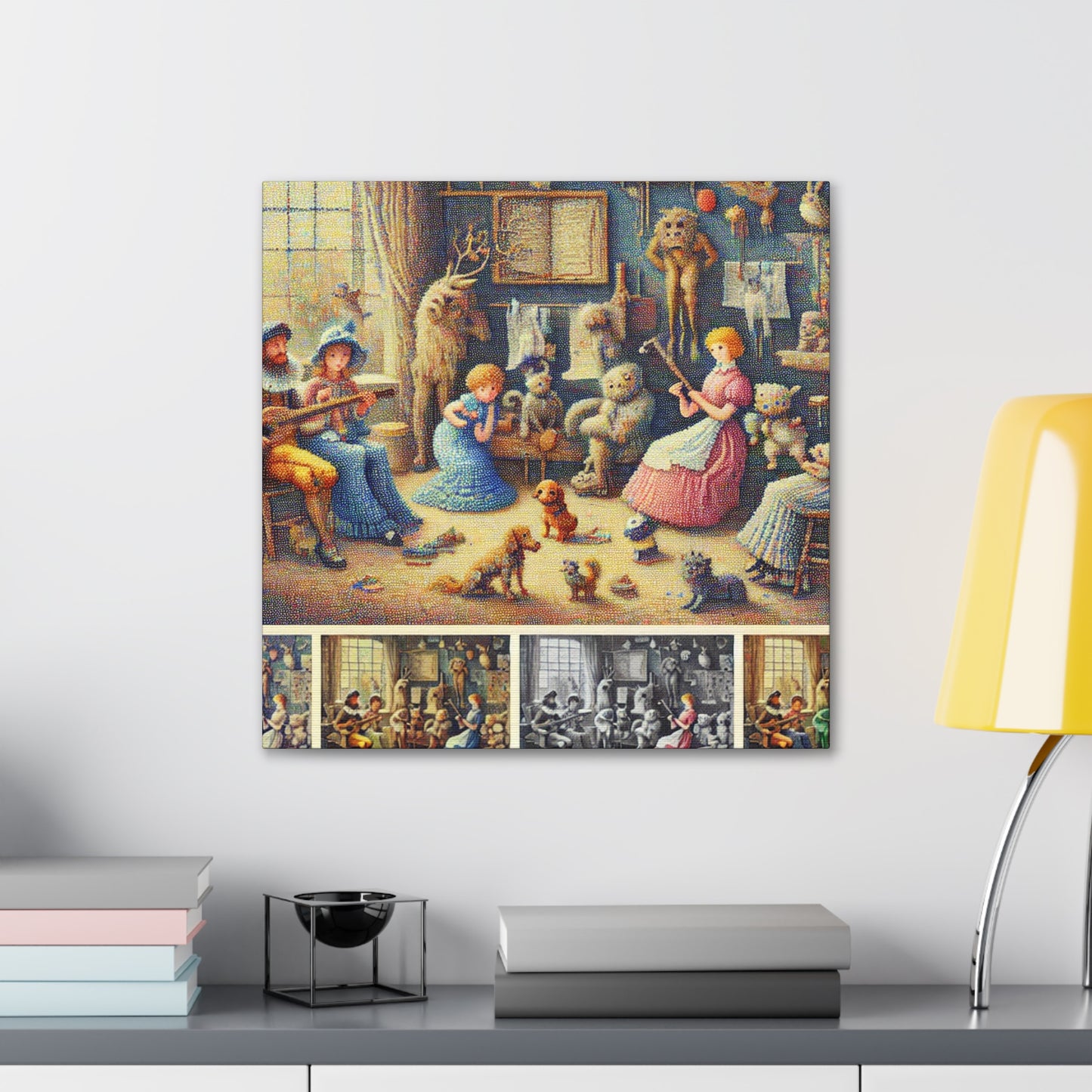 Vibrant Rhyme Revelry - Canvas