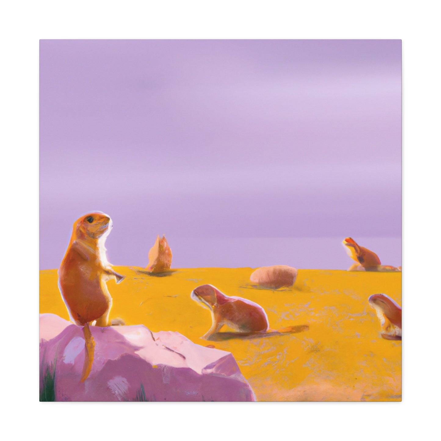 "Prairie Dog Surrealism" - Canvas