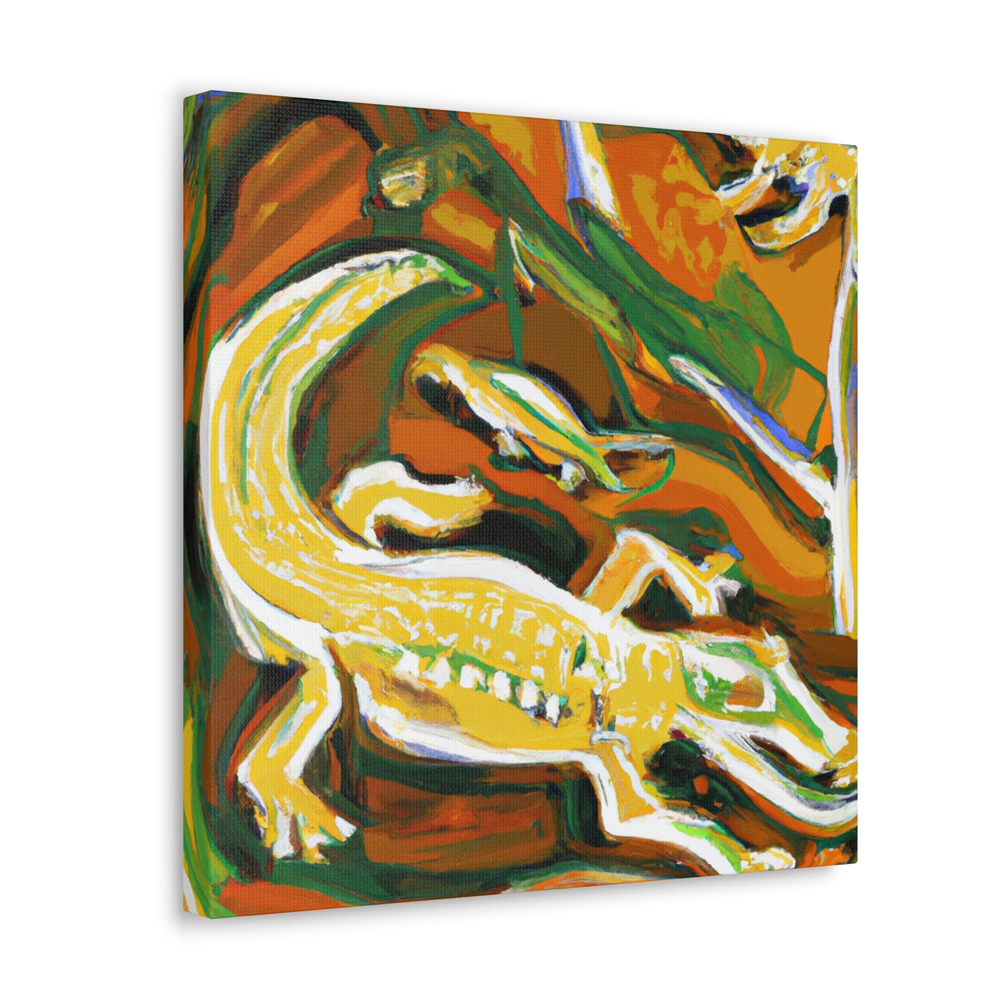 Crocodile in Abstract - Canvas