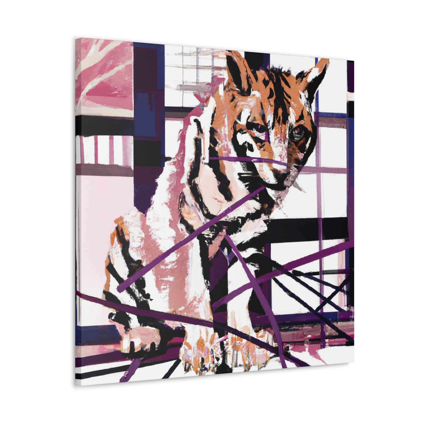 Tasmanian Tiger Roars - Canvas