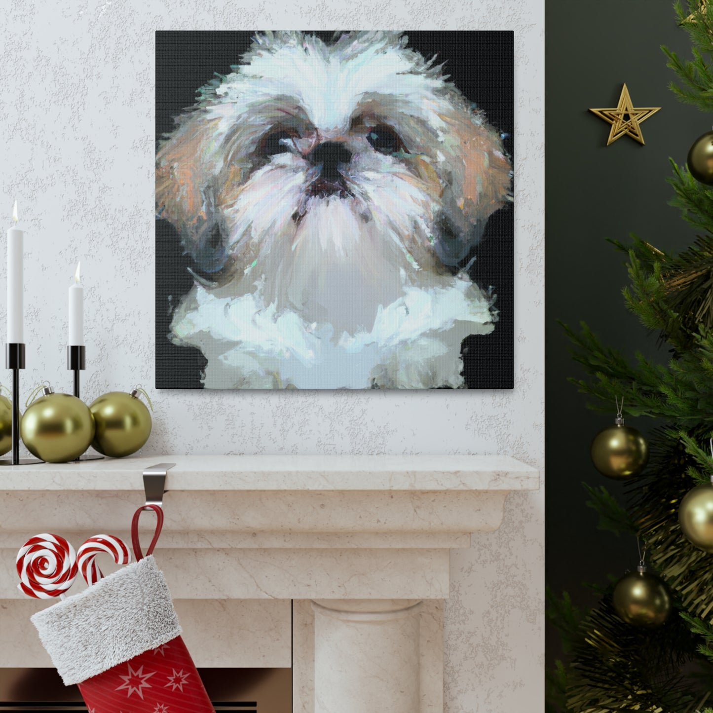 "Proud Shih Tzu Portrait" - Canvas