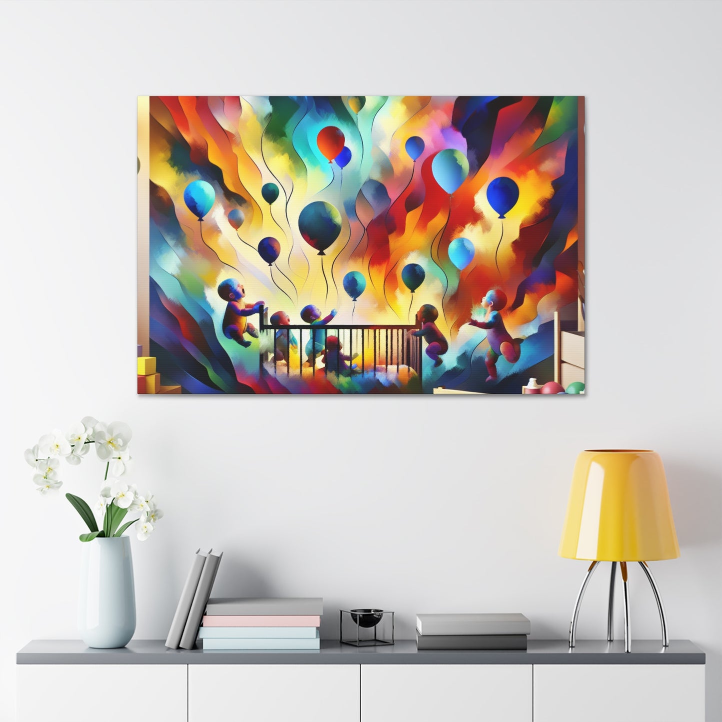 Skyward Ascension, Colorful Dreams - Canvas