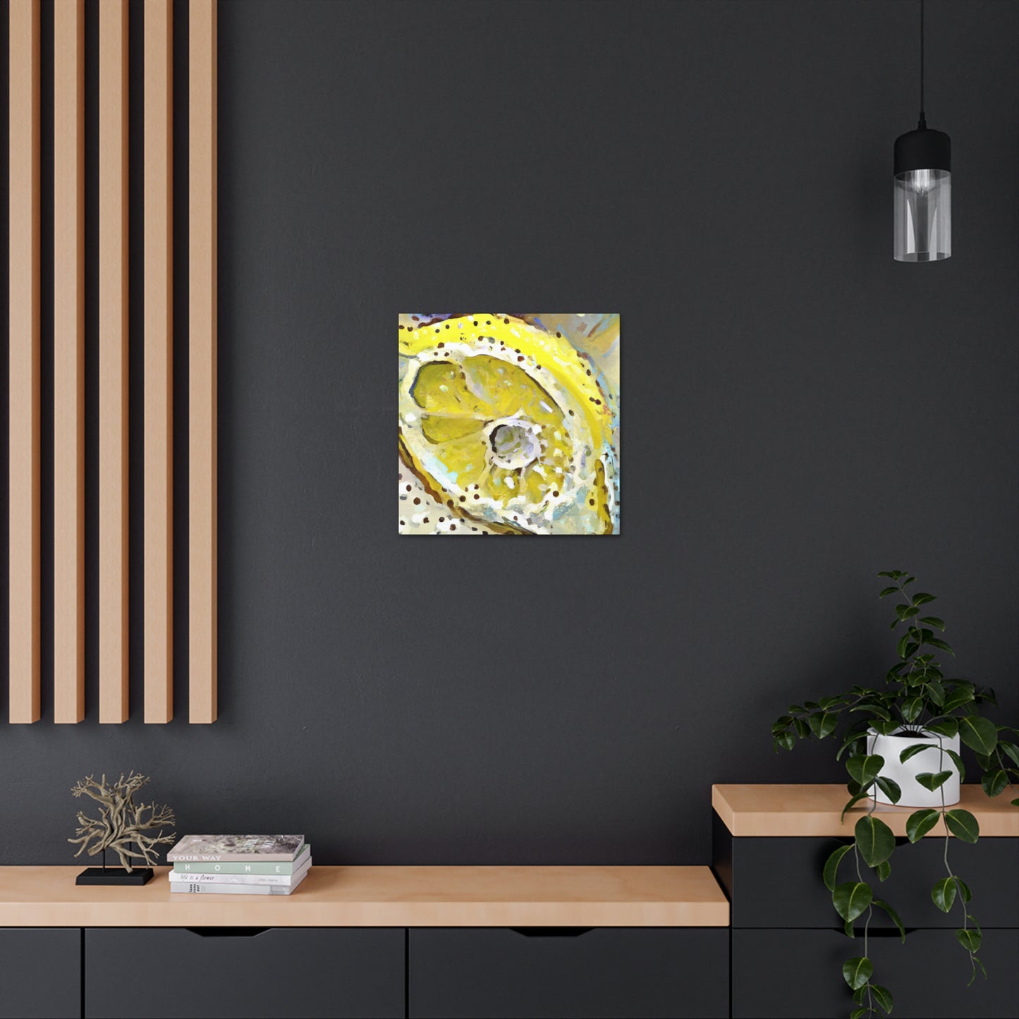 Lemon Zen Abstraction - Canvas