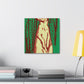 "Meerkat Wonder in Deco" - Canvas