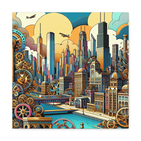 "Chicago Clockwork Chronicles" - Canvas