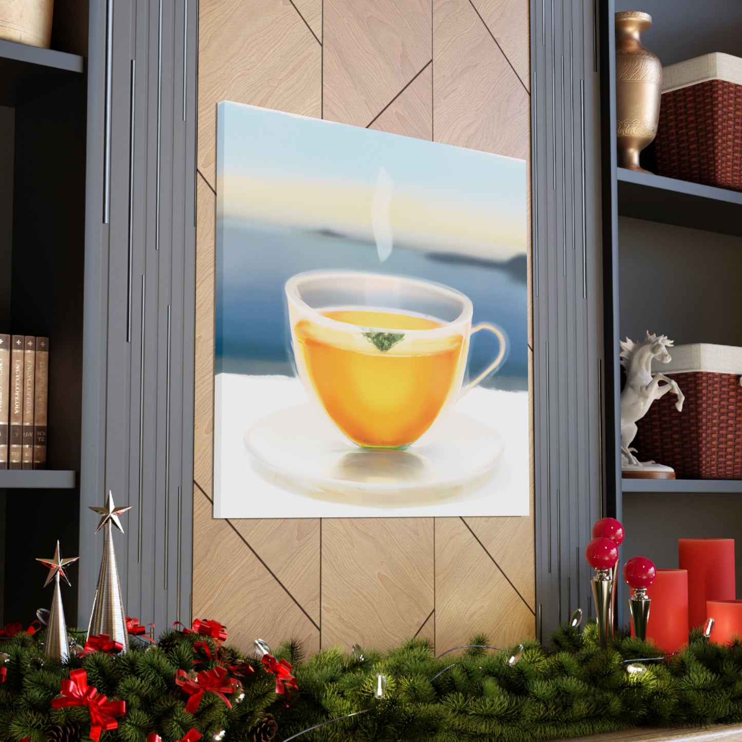 Tea Cups in Reflection - Canvas