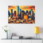 "Urban Enigma: Dallas Skies" - Canvas