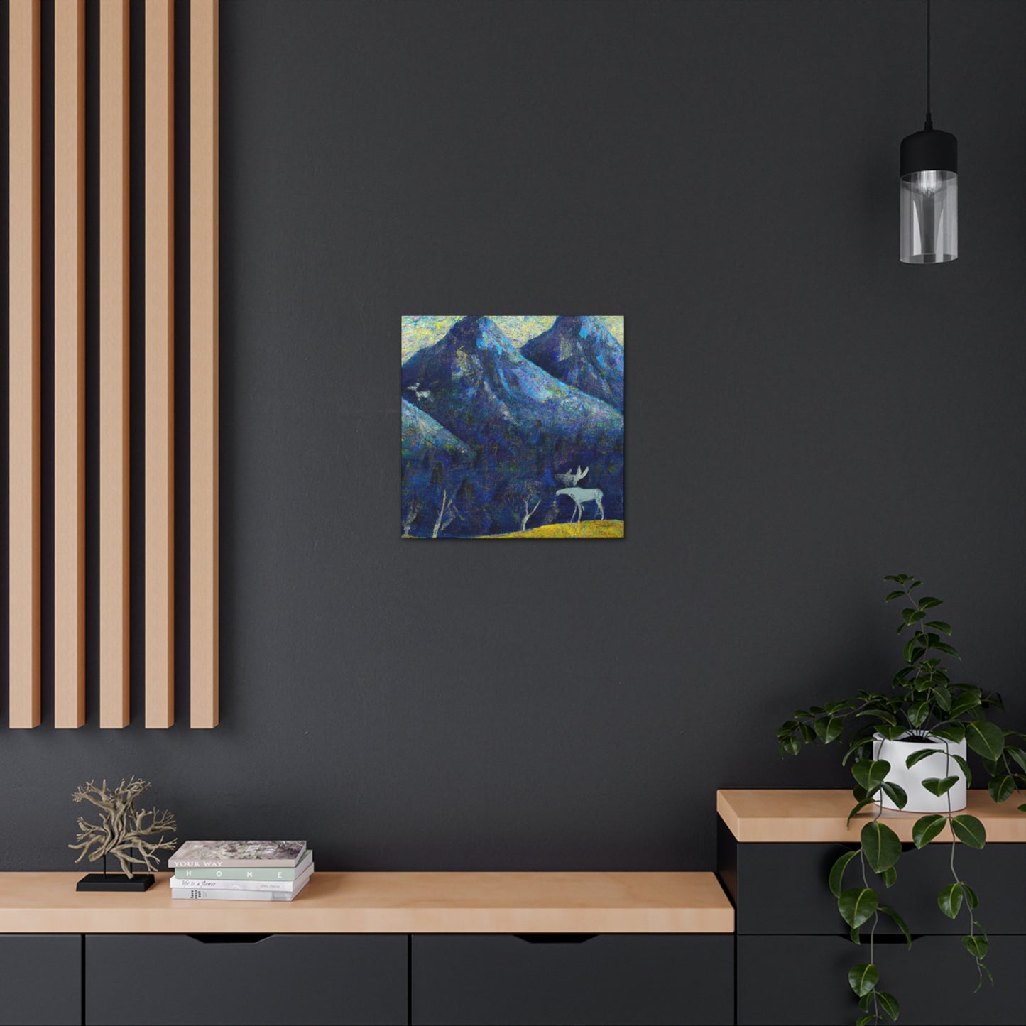 Moose Amidst Impressionism - Canvas