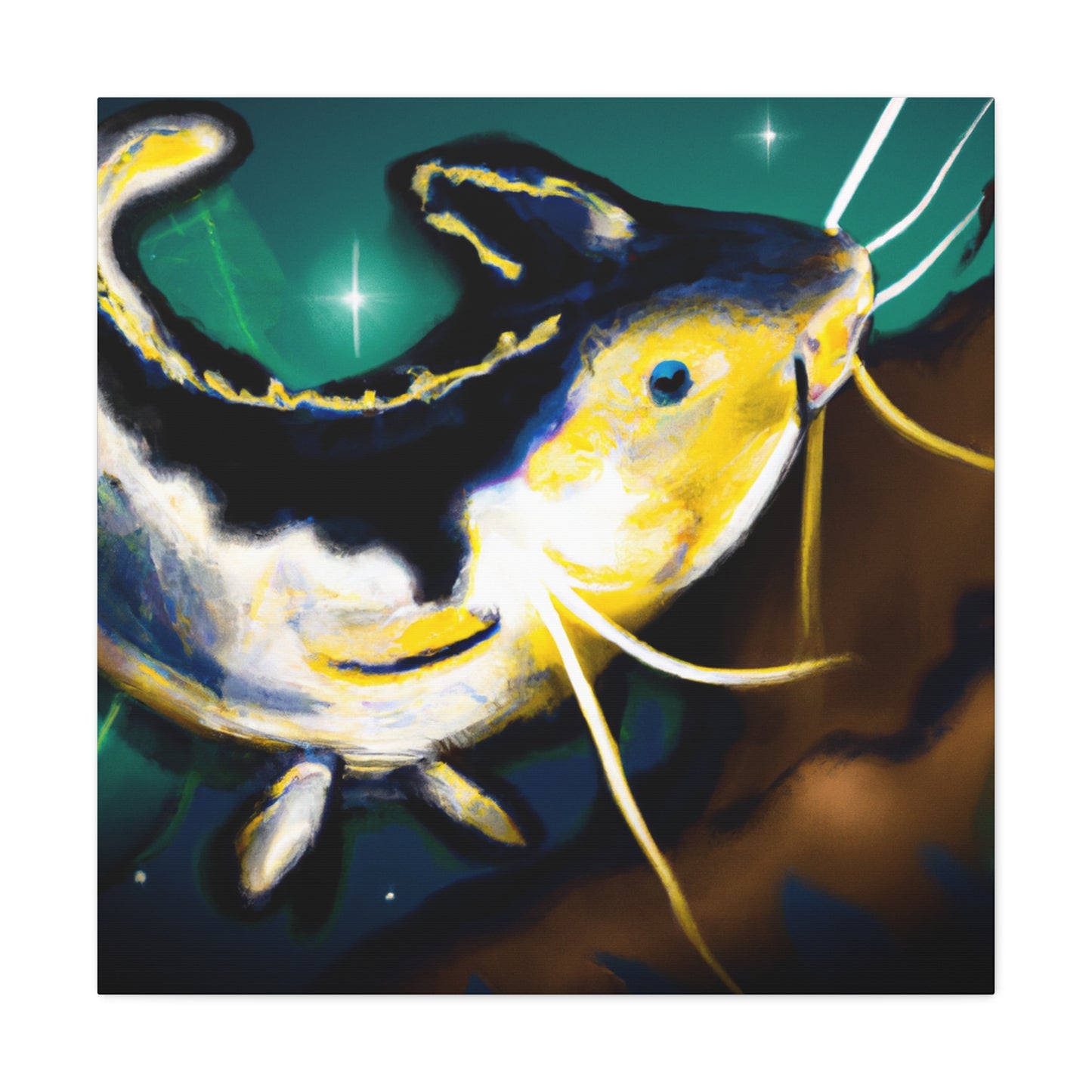 Catfish in Live Color - Canvas