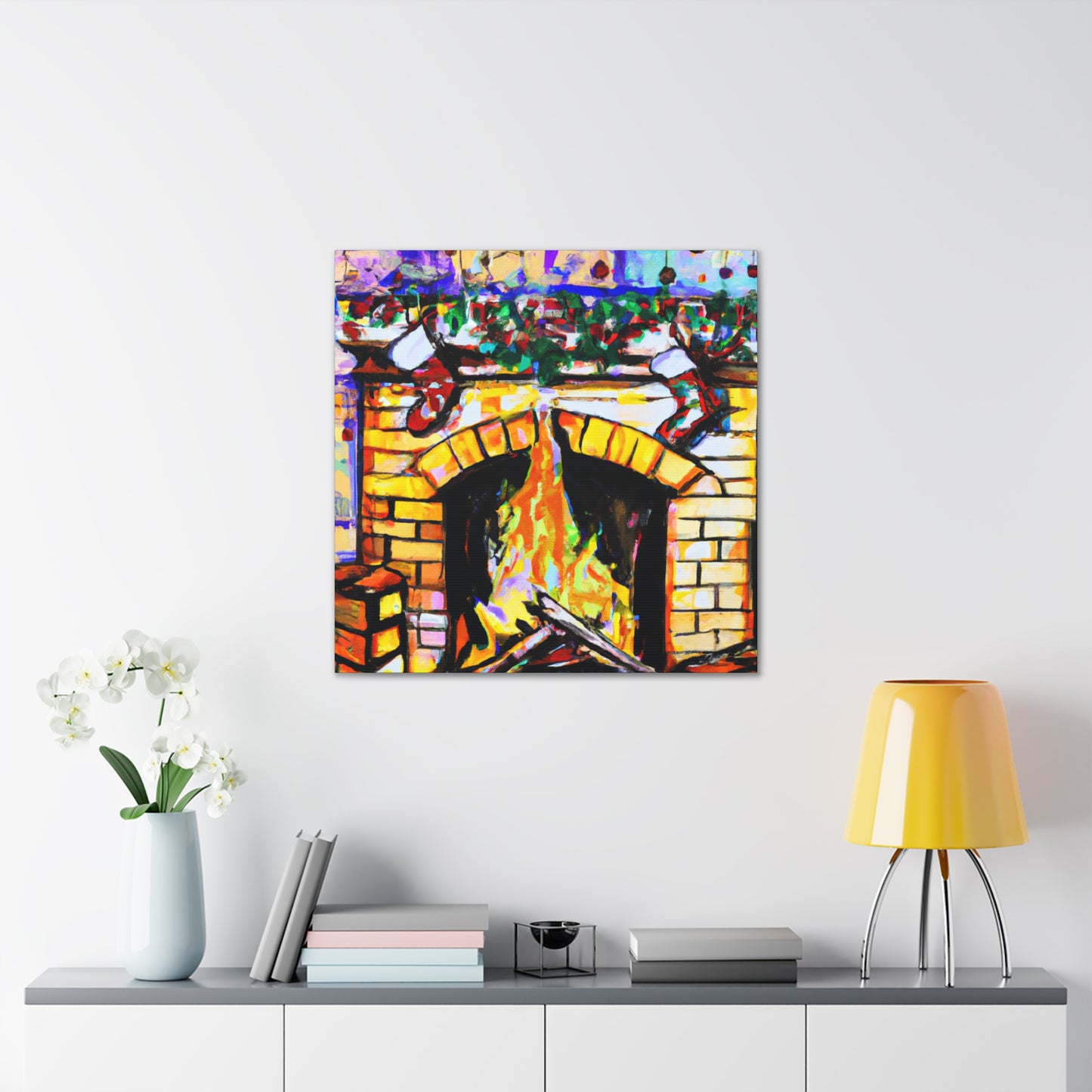 Flame of History Fires - Canvas