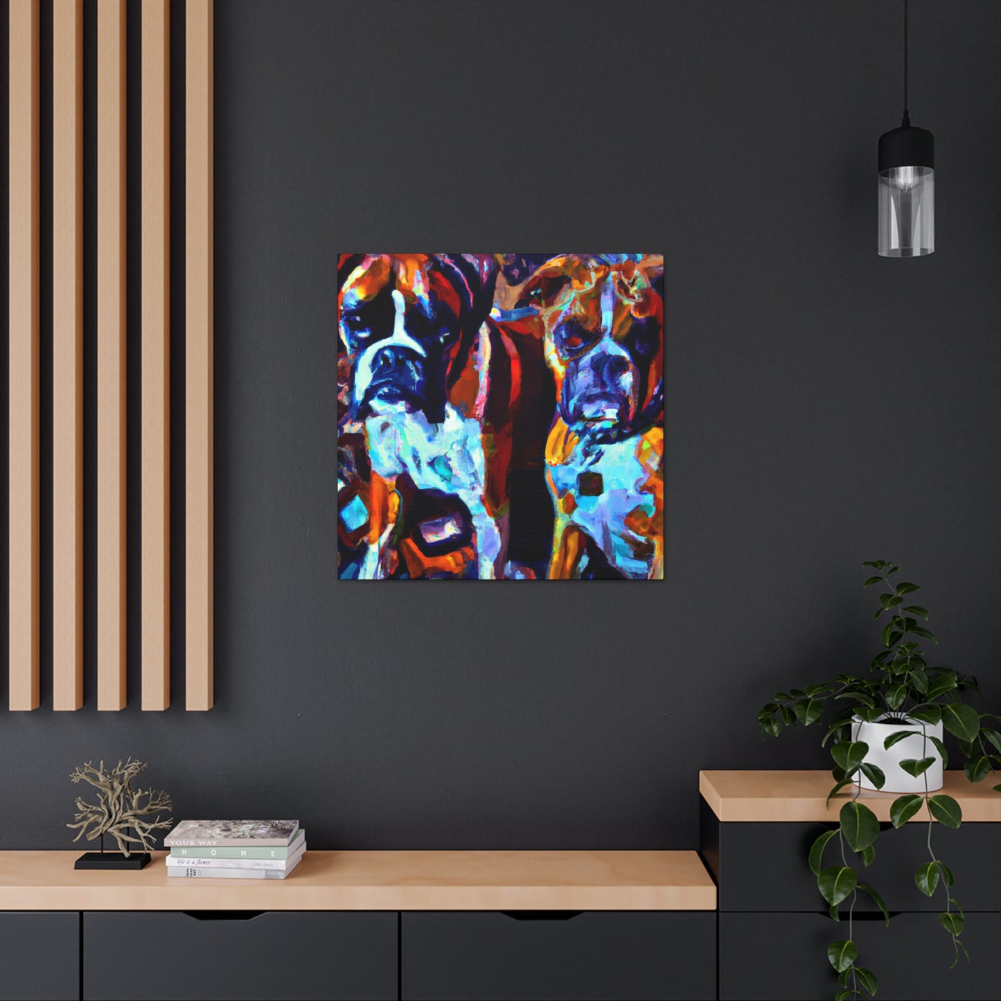 " Boxer's Portrait Unmasked" - Canvas