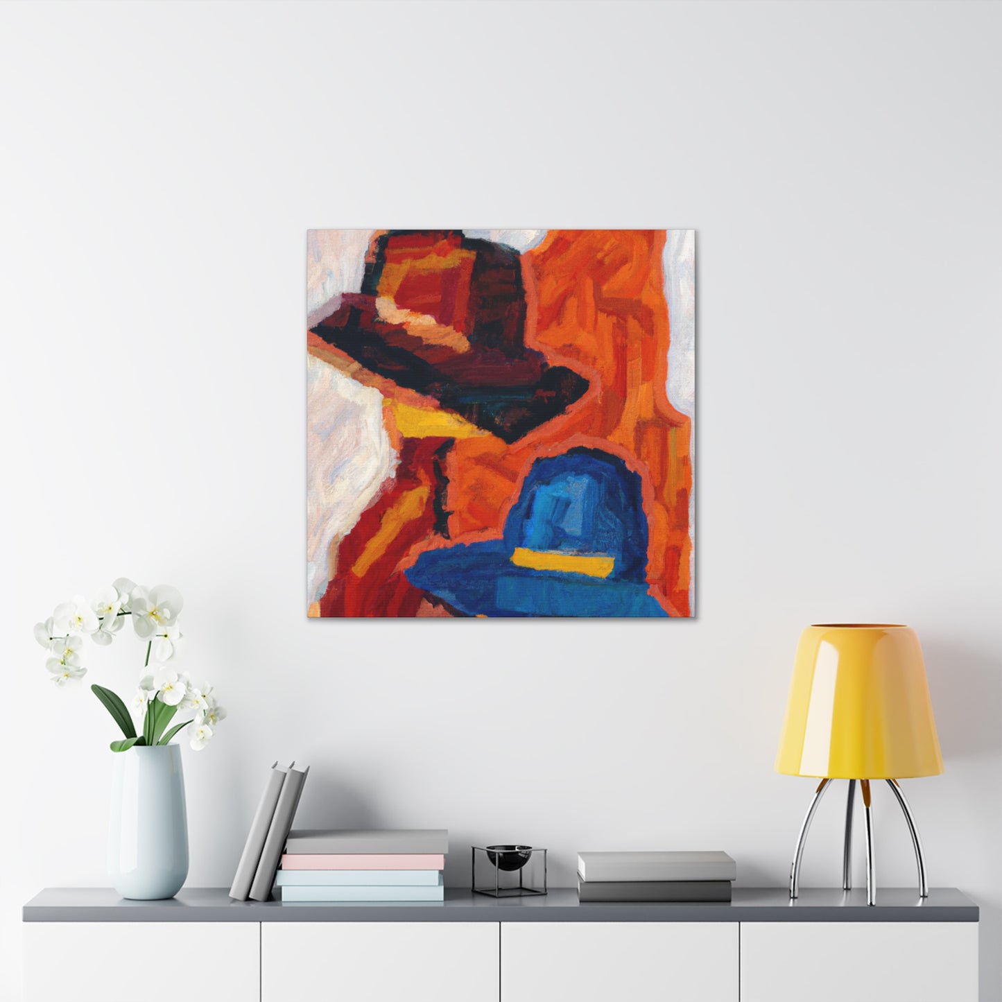 Cowboy Hat Sunset Glow - Canvas