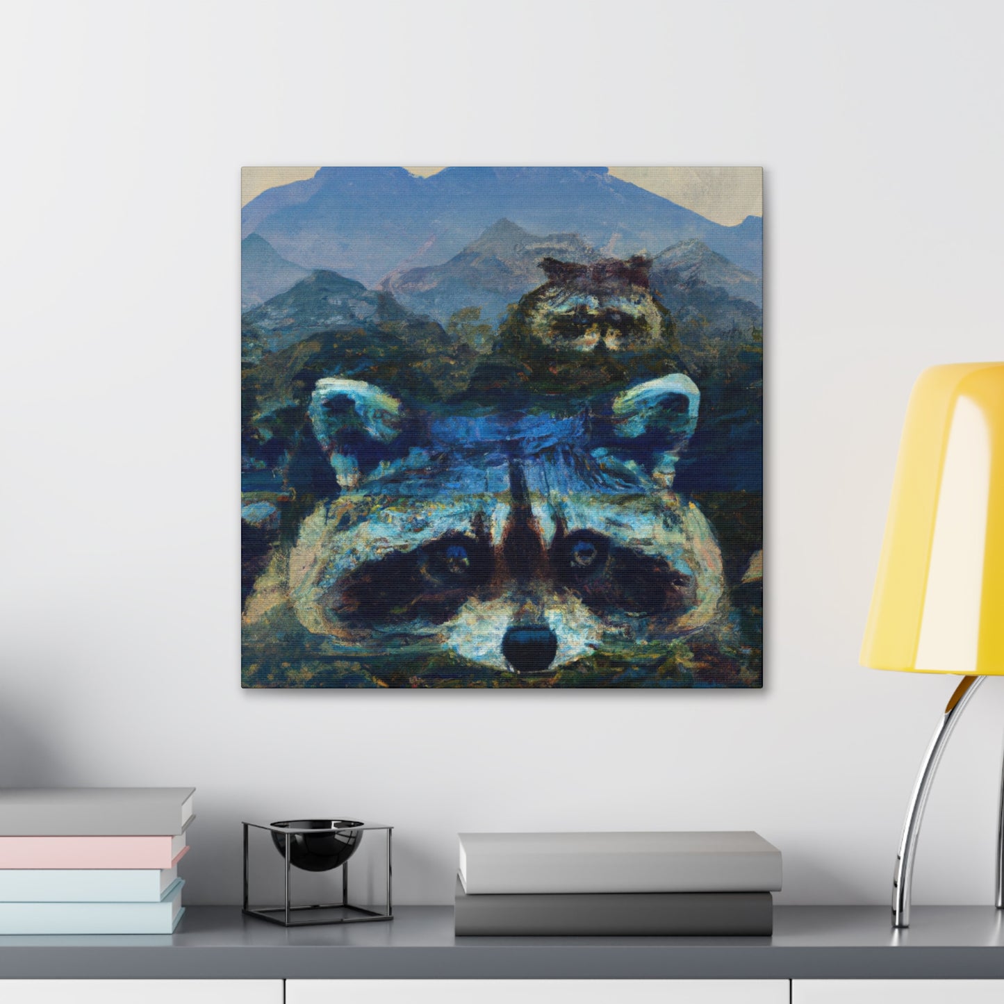 "Raccoon Illumination - Hyperrealism" - Canvas