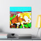 Jersey Cow Expressionism - Canvas