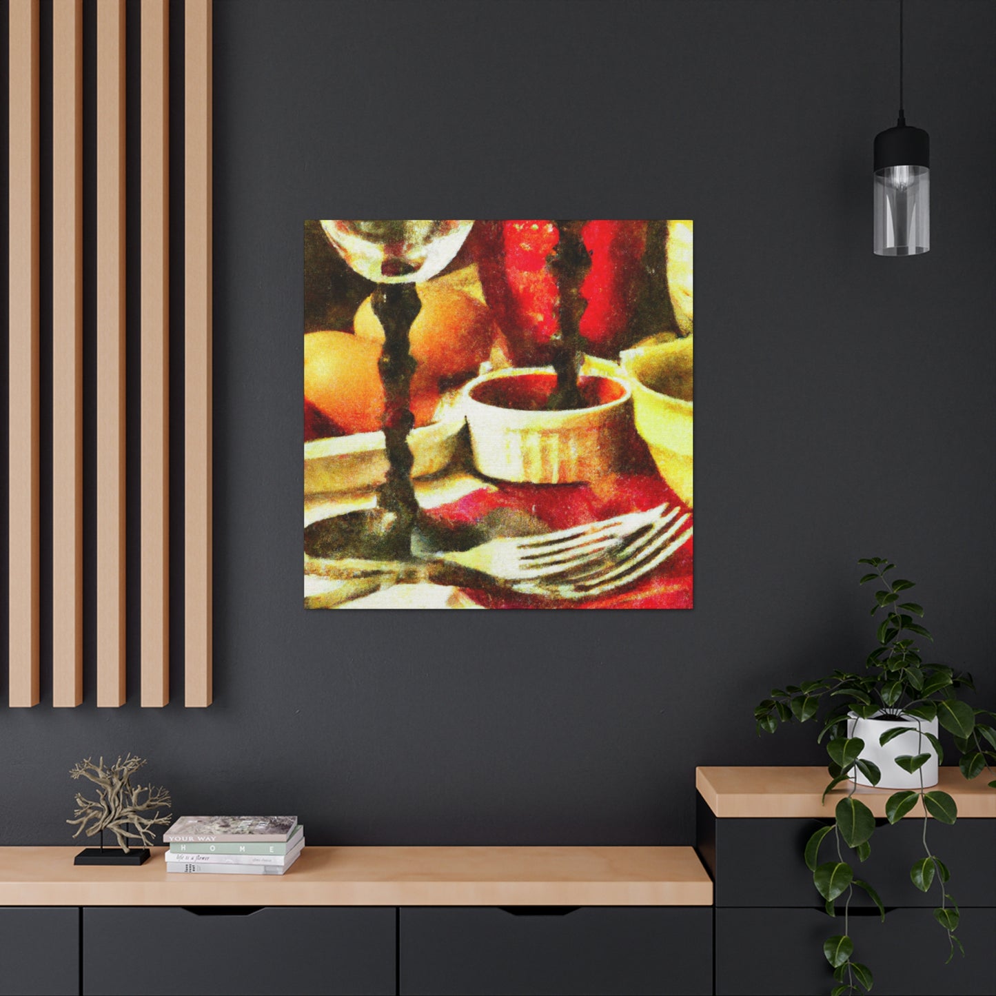 "Supper at Dusk Glow" - Canvas