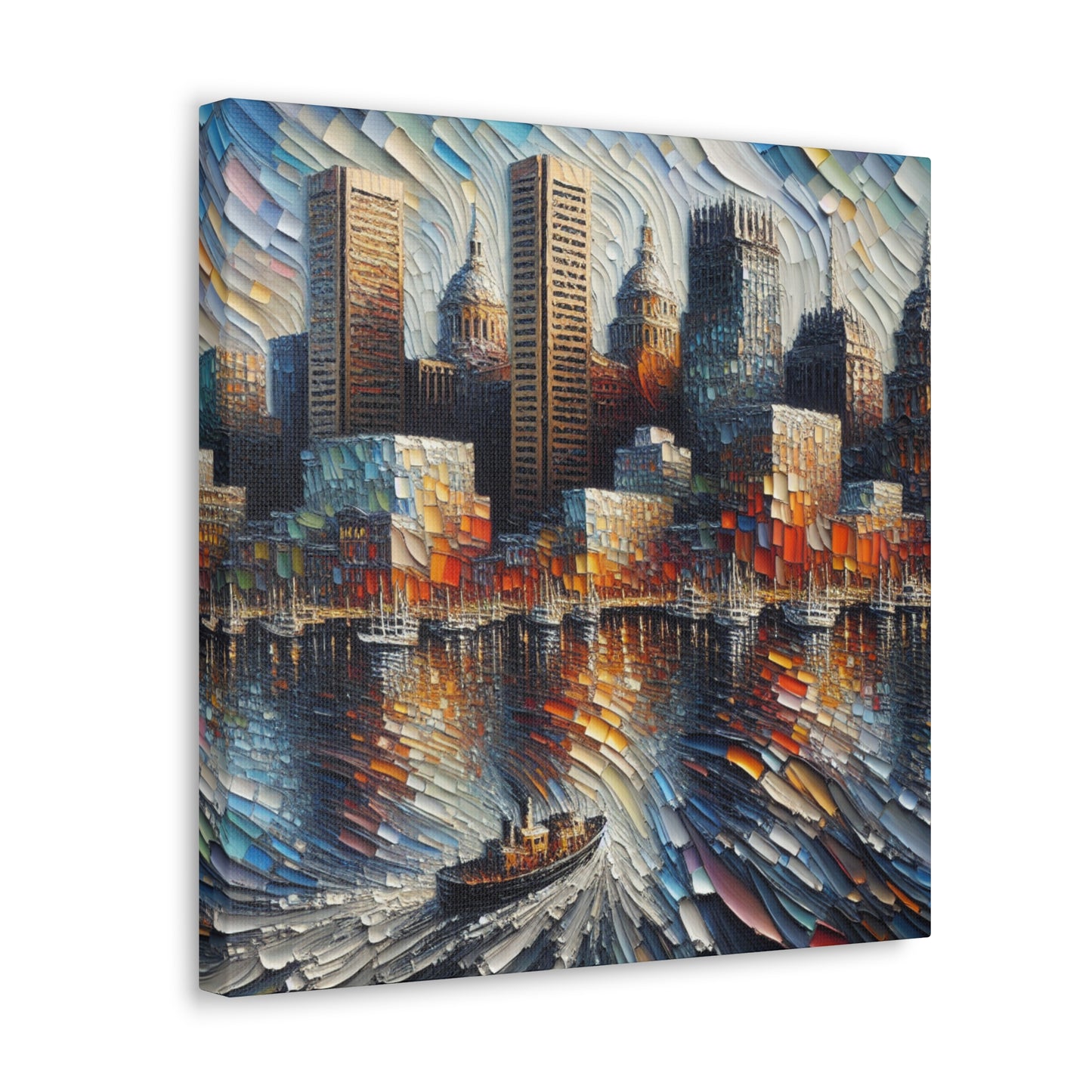 "Baltimore's Vibrant Urban Symphony" - Canvas