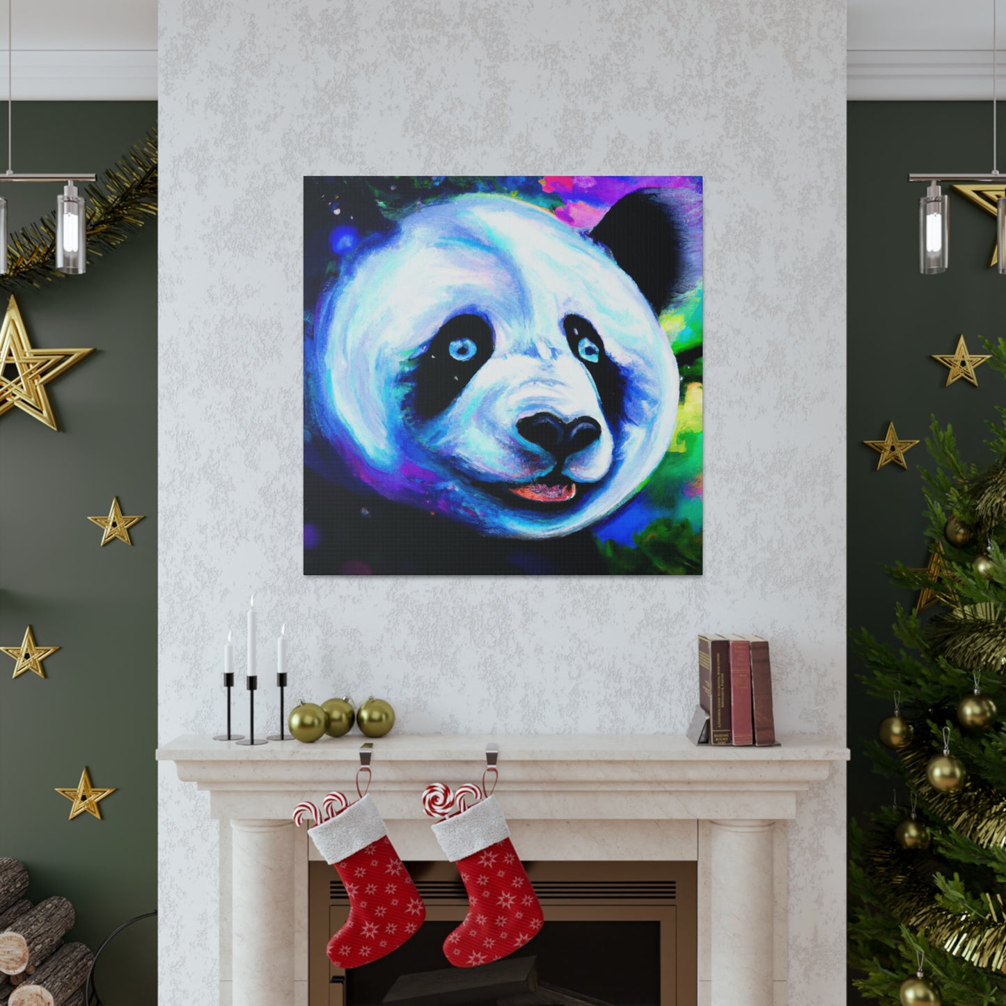 Giant Panda Dreamscape - Canvas