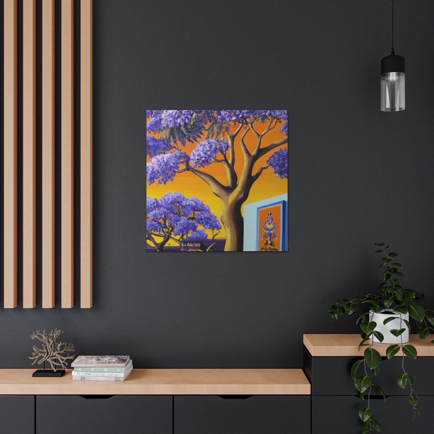 "Purple Jacaranda Bloom" - Canvas