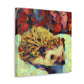 "Hedgehog in Impressionism" - Canvas