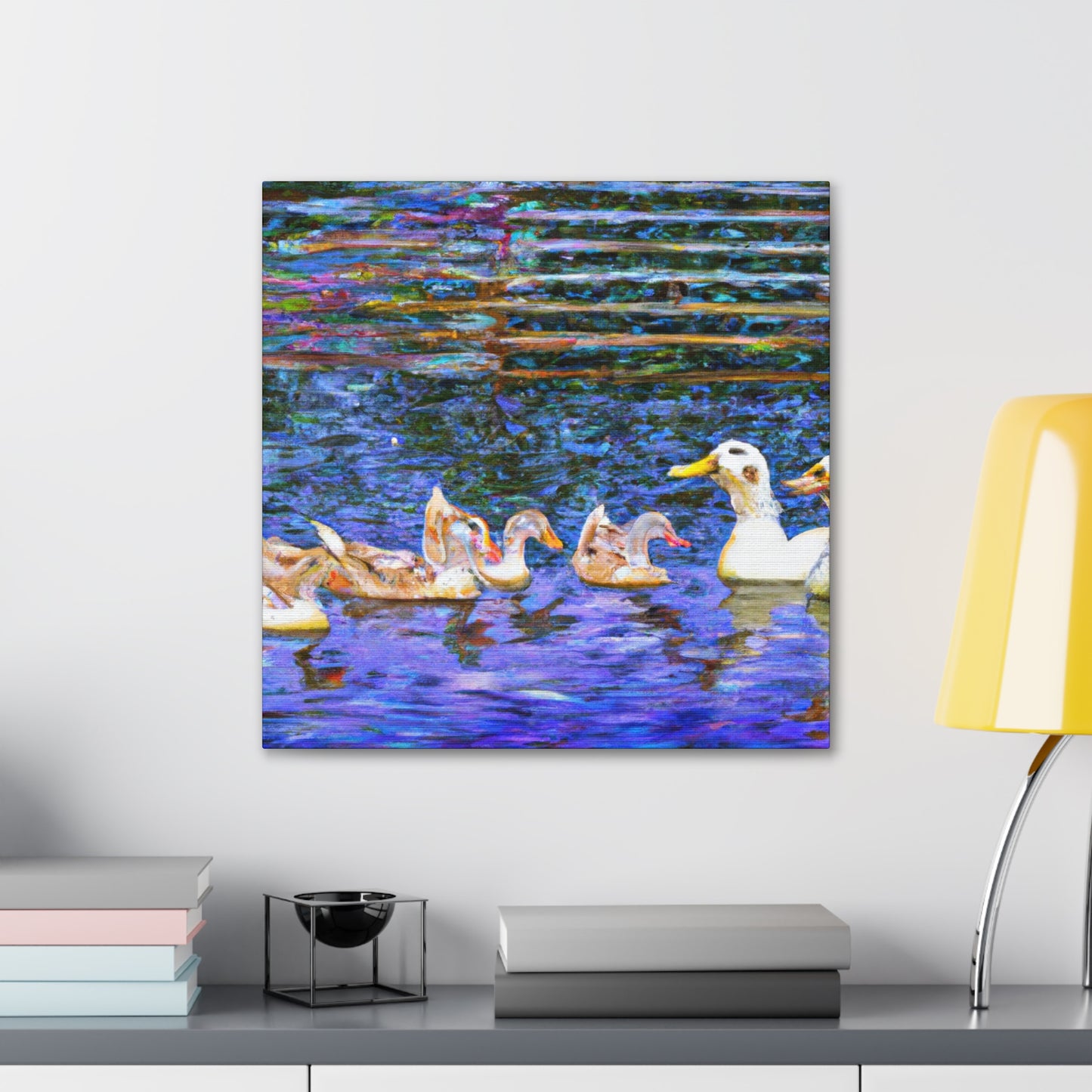 Duck on a Pond - Canvas