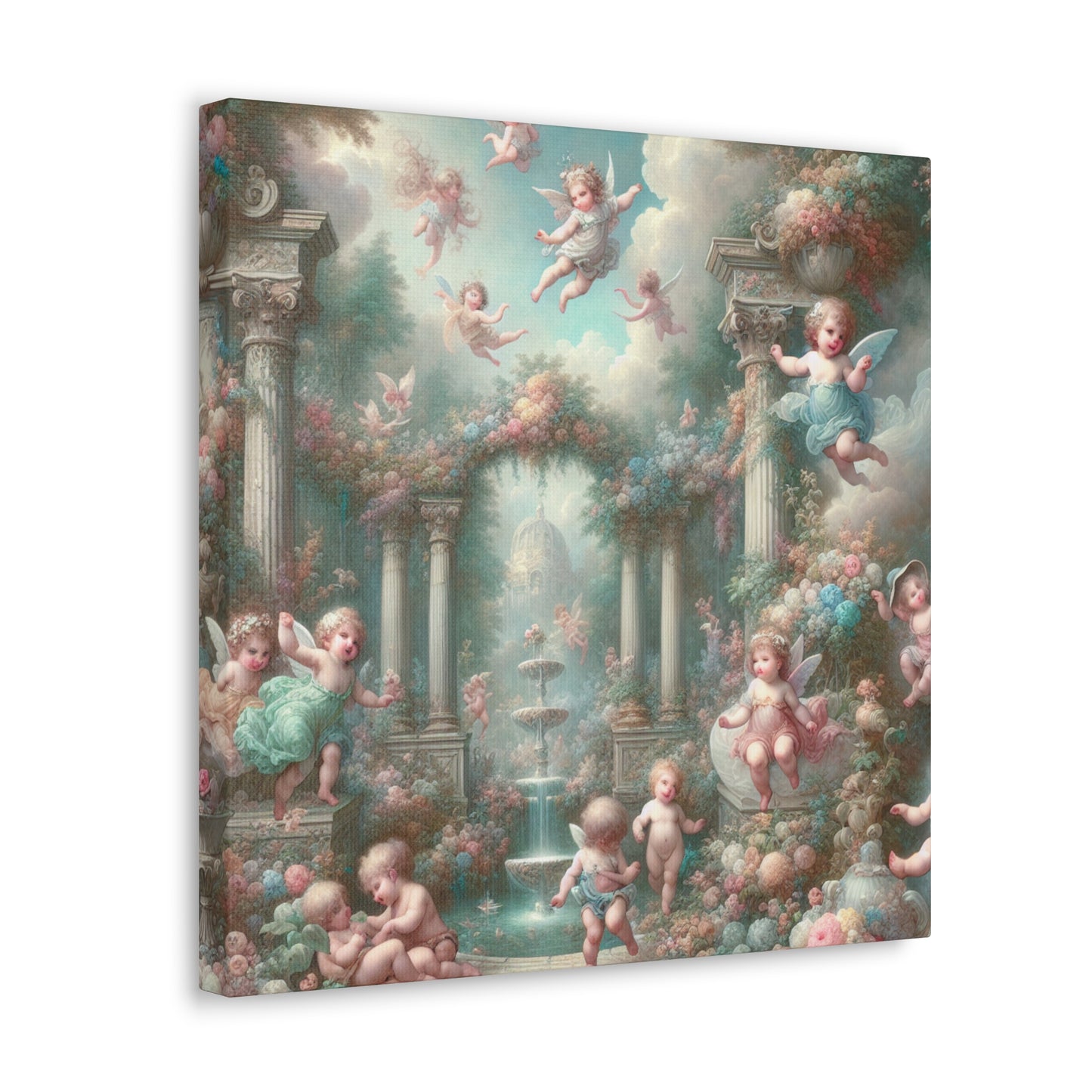 Whimsical Garden Dreams - Canvas