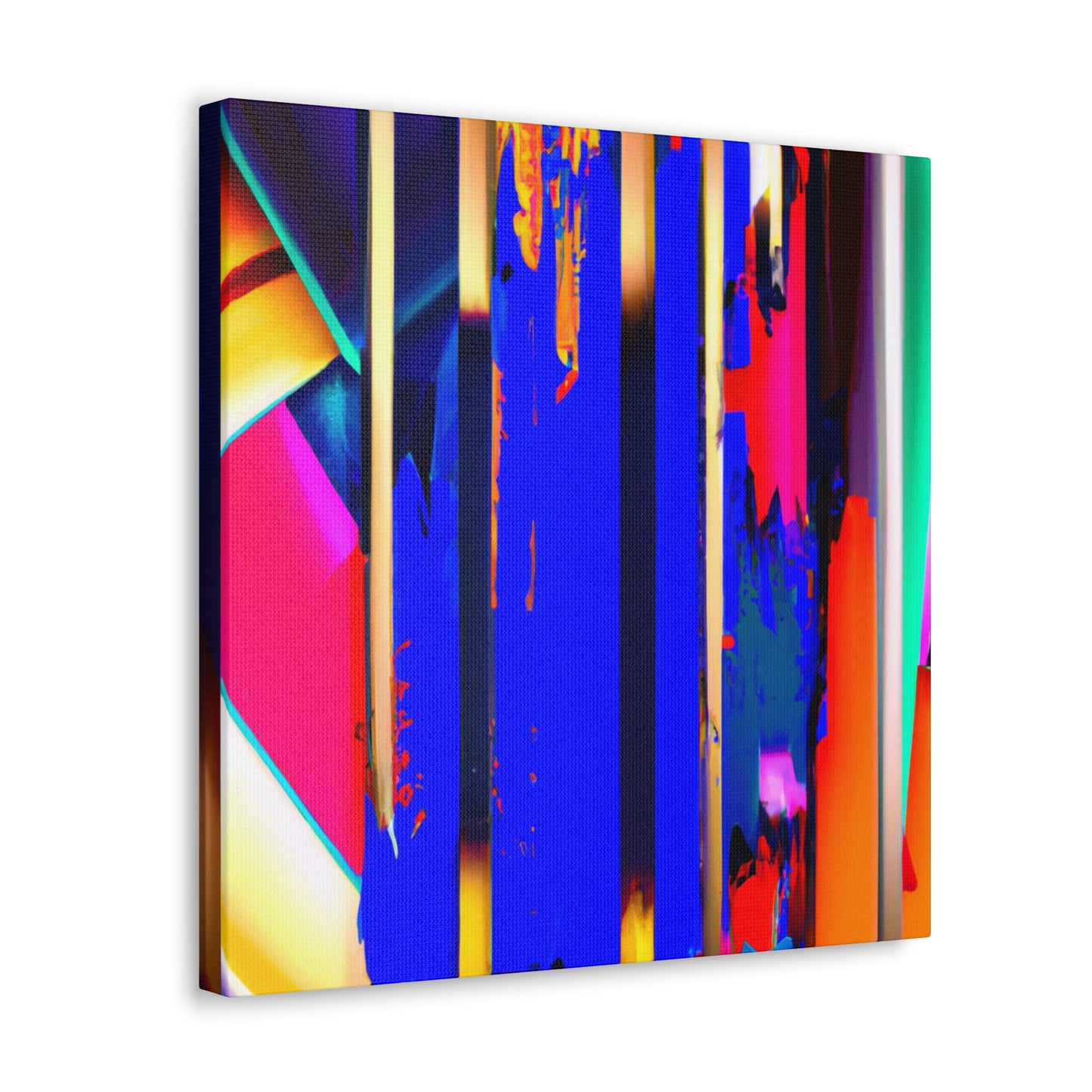 Vivid Cubic Horizon. - Canvas