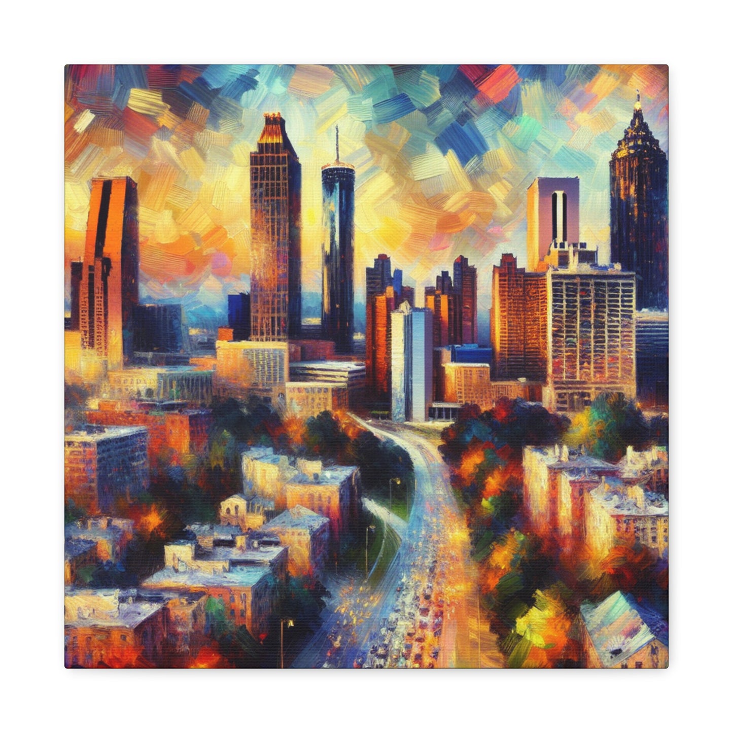 Peachtree City Twilight - Canvas