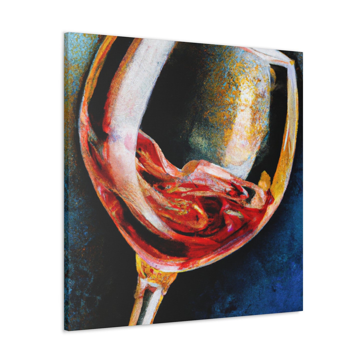 Glass of Fruity Wine - Canvas