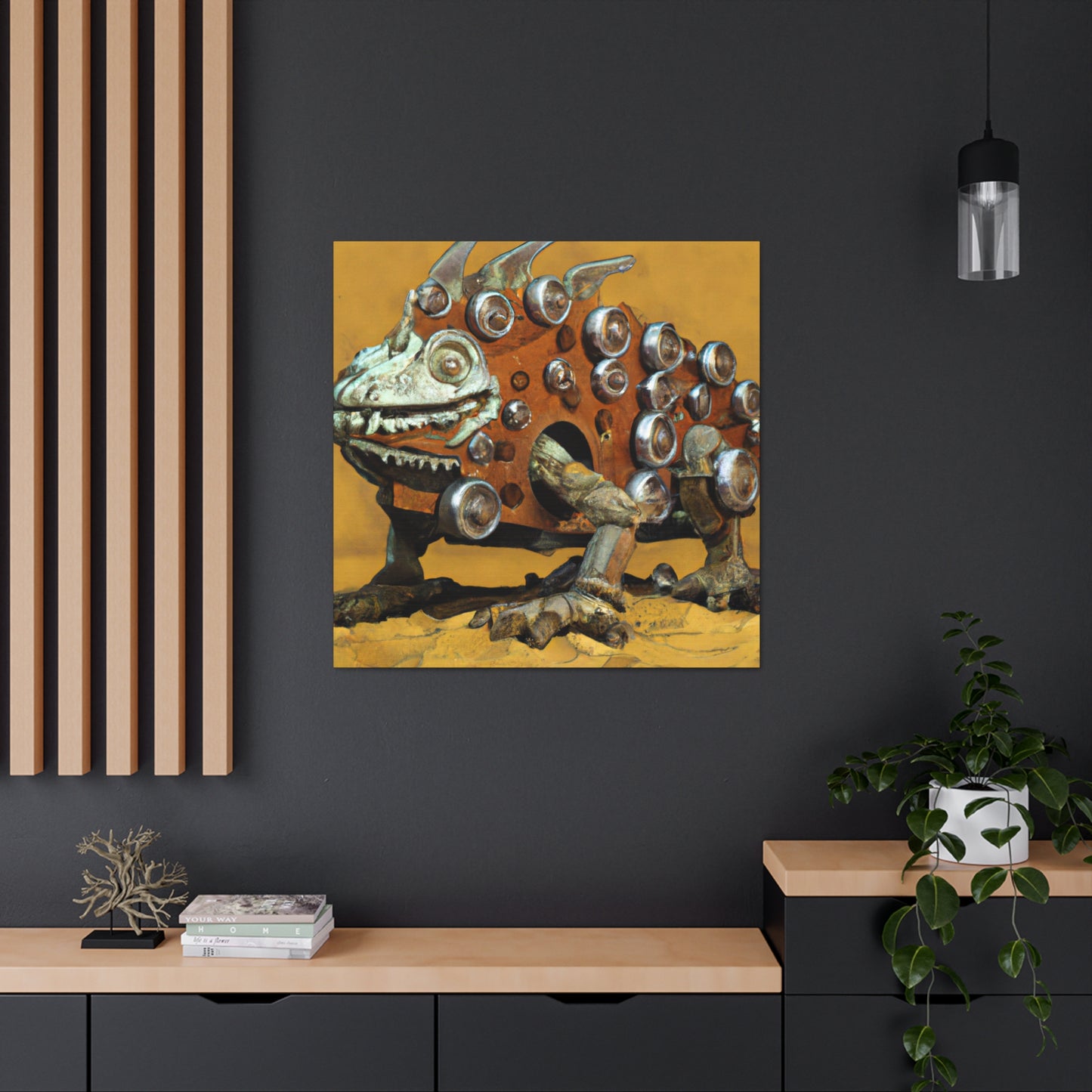 "Lizard's Surreal Dream" - Canvas