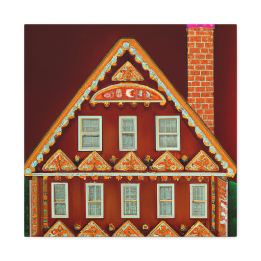 "Gingerbread Castle Visions" - Canvas