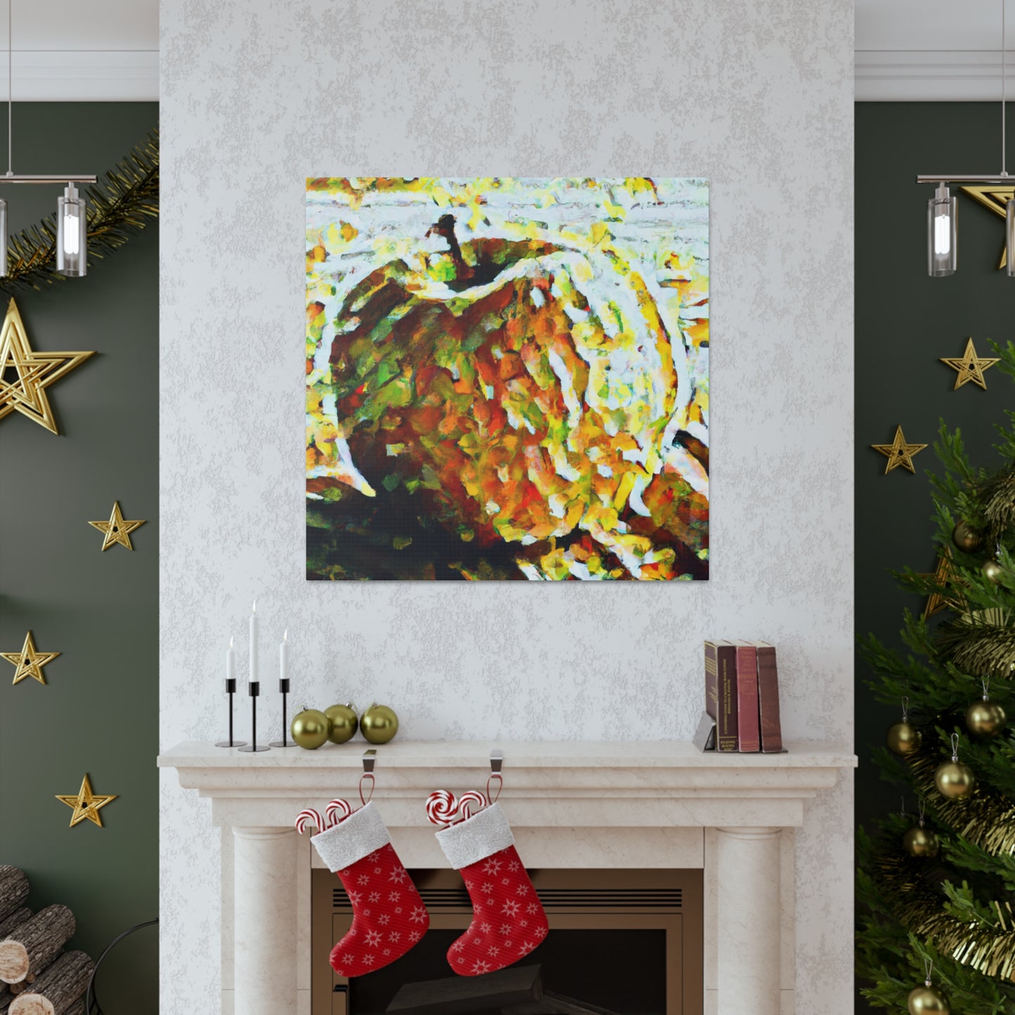 "Apple in Post-Impressionism" - Canvas