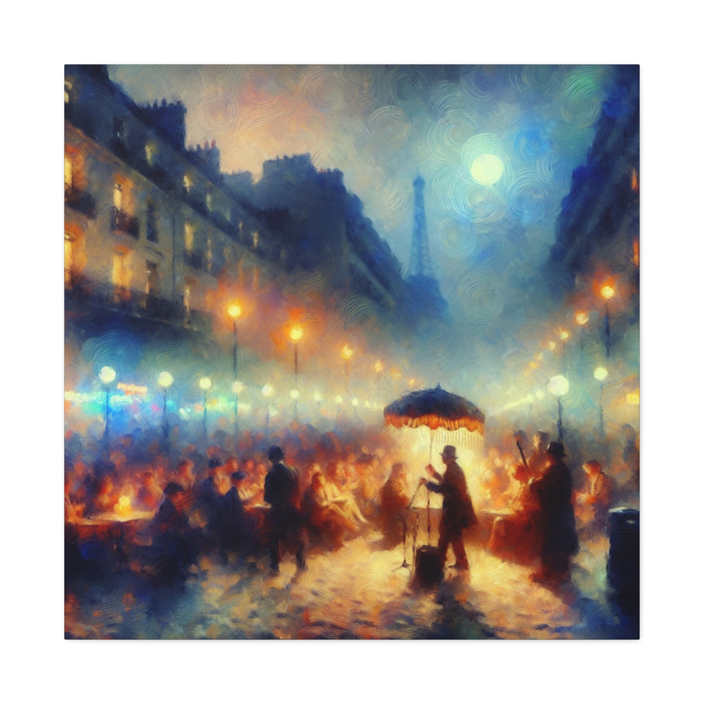 Whimsical Urban Serenade - Canvas