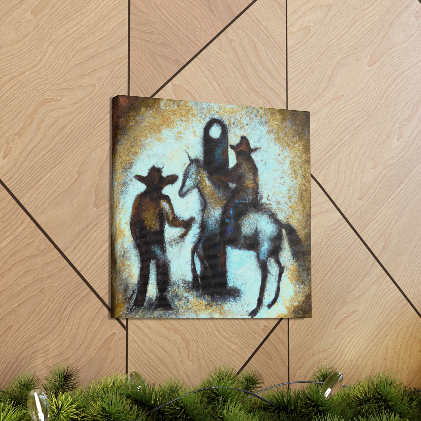 "Hitching Post in Bloom" - Canvas