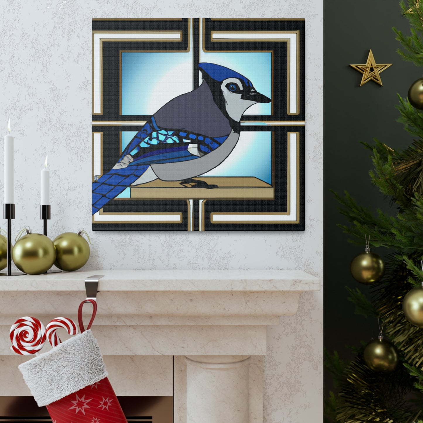 "Blue Jay Illumination" - Canvas