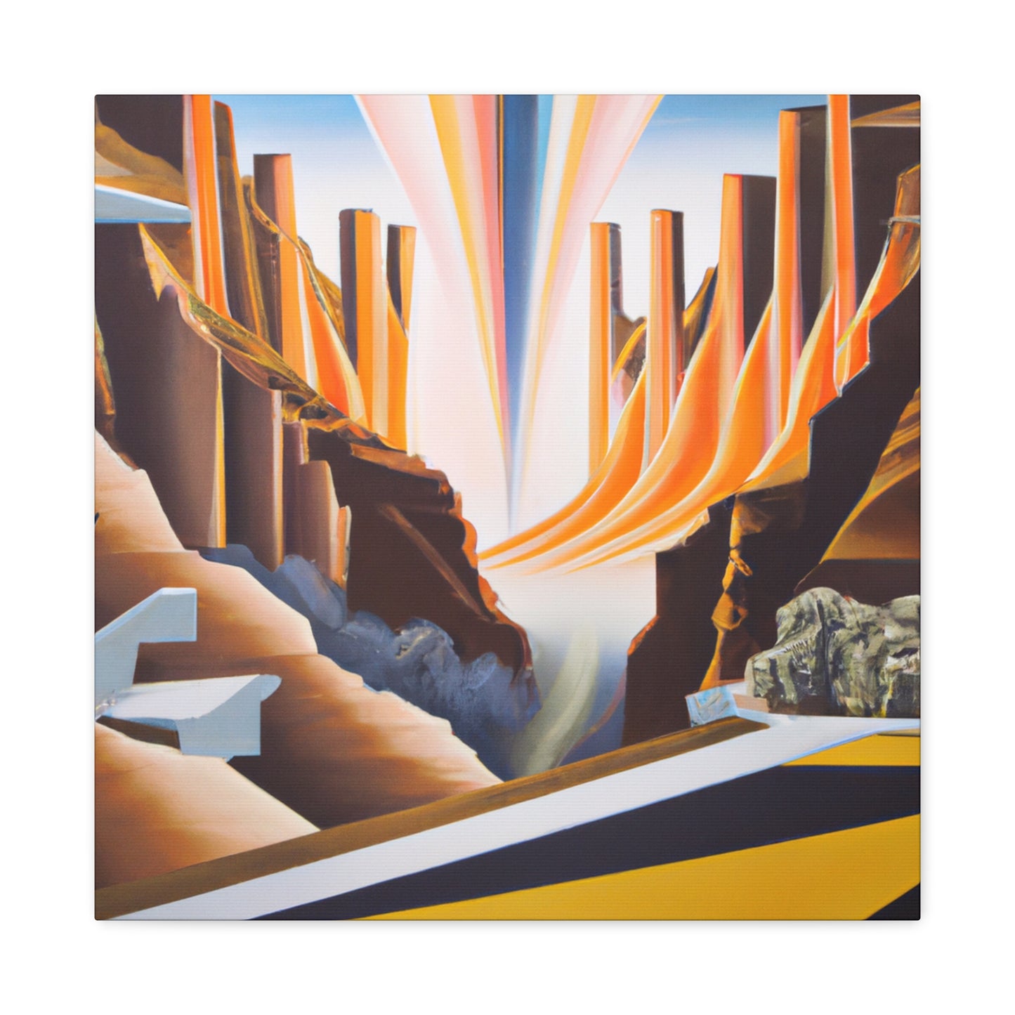 "Colorful Canyon Brilliance" - Canvas