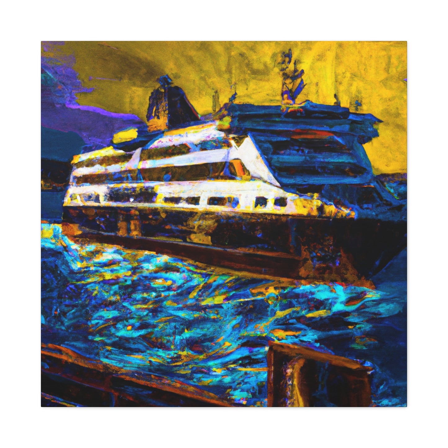 Ferry Through Time Art - Canvas