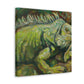 Iguana in Impressionism - Canvas