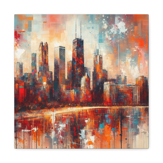 "Urban Splendor: Chicago Chronicles" - Canvas