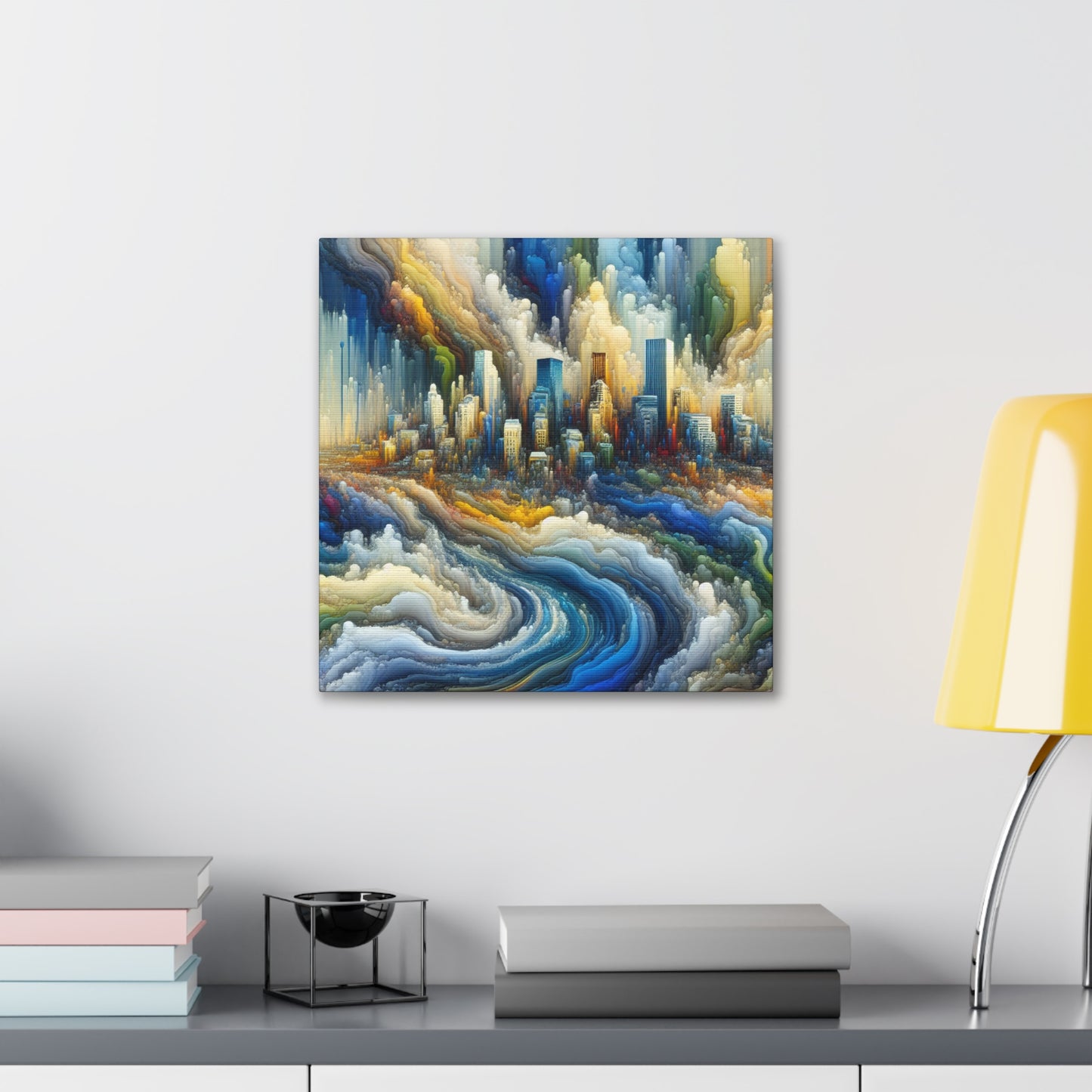 "Cityscape Serenity: Portland" - Canvas