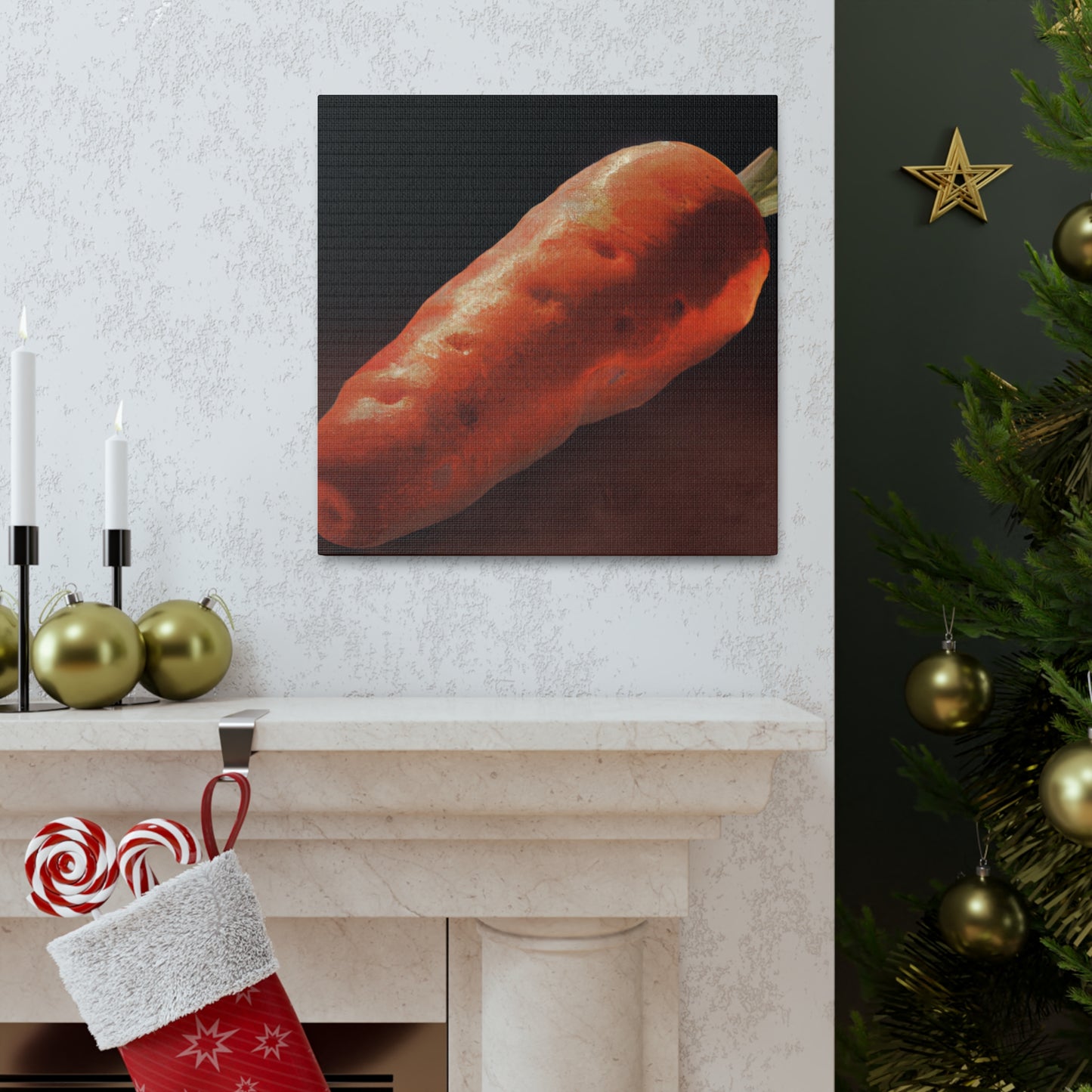 "Carrot in Hyperrealism" - Canvas