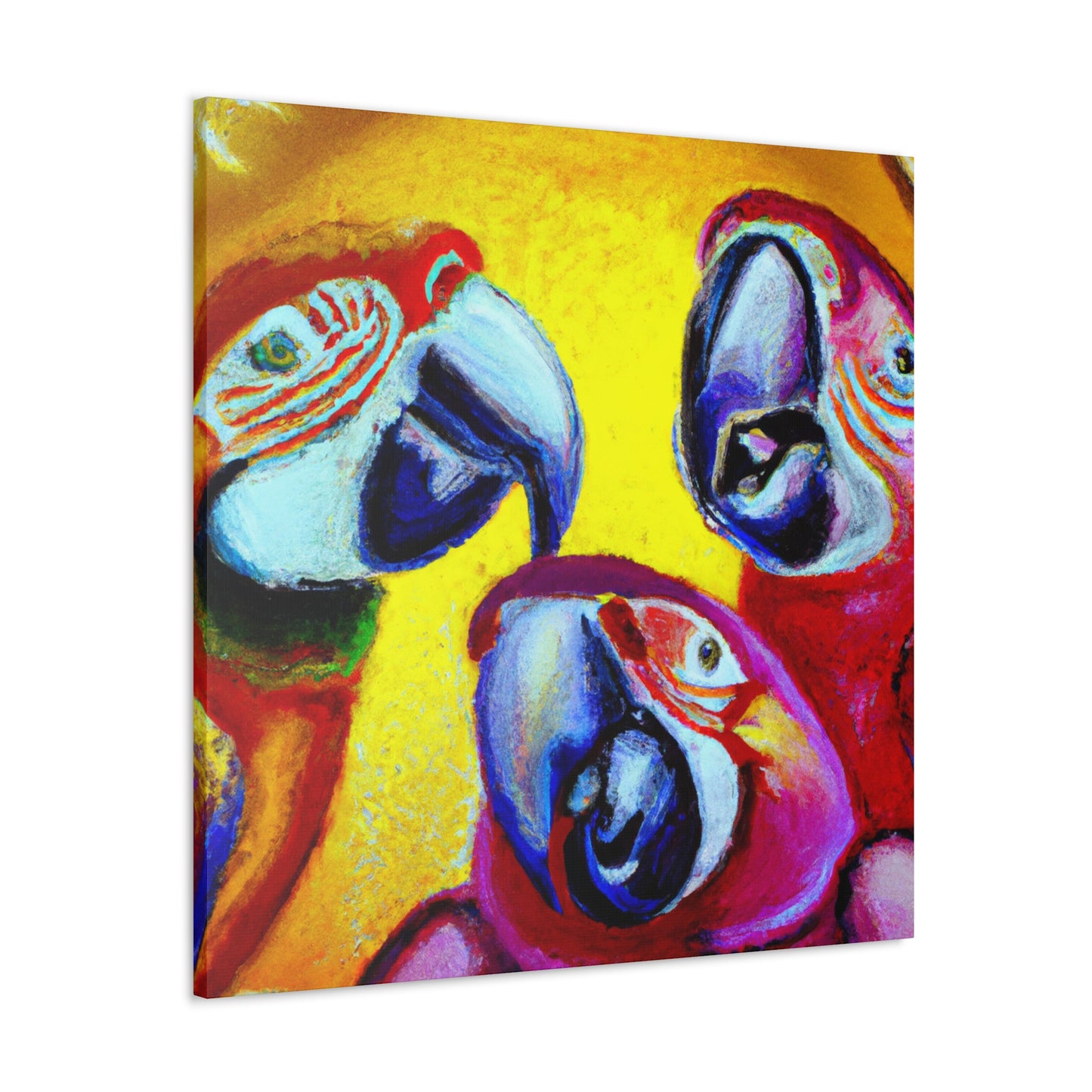 "Macaws in Wonderland" - Canvas